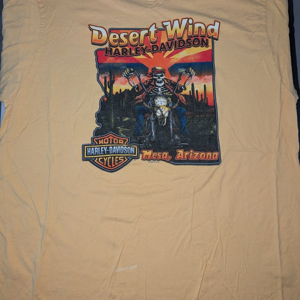 Harley Davidson Desert Wind Dealership Tee - Mesa, AZ Hanes Nano Tee 2XL - Picture 2 of 2